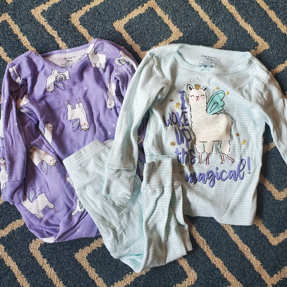 Llama jammies by Carter's